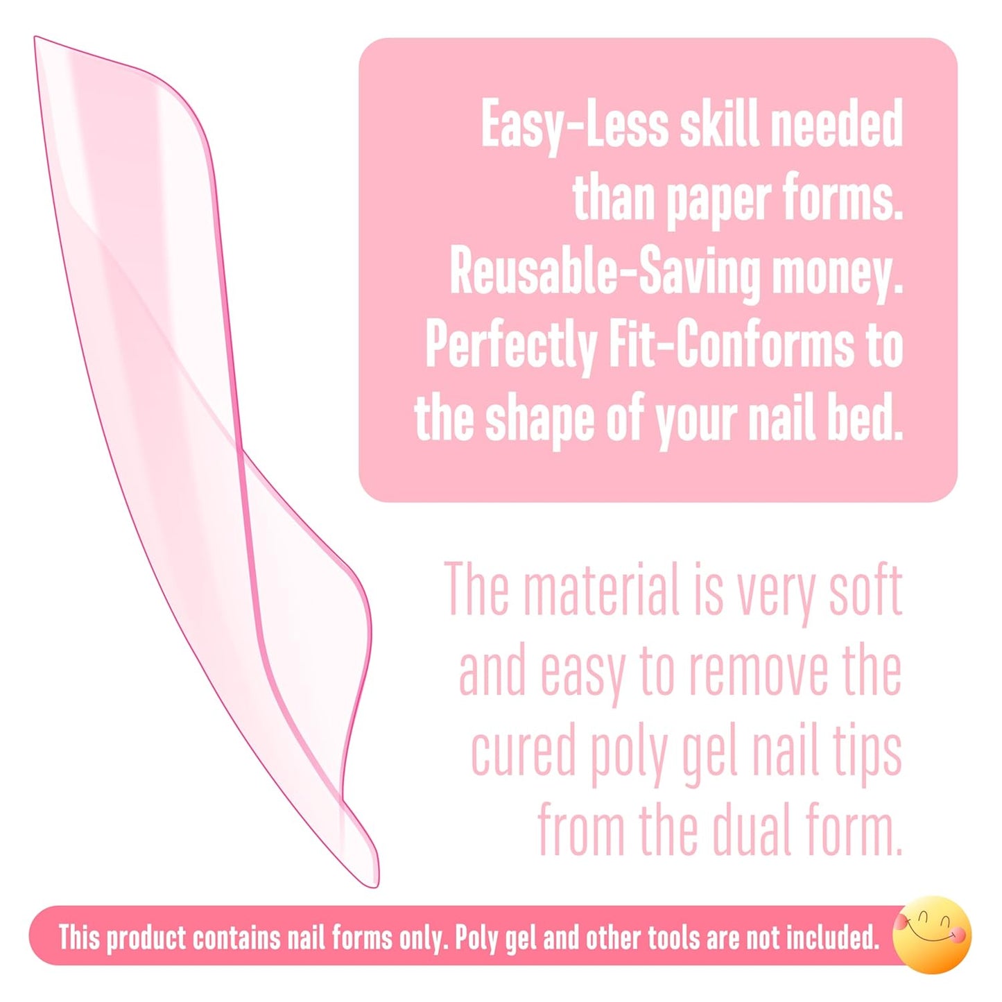 Toe Nail Dual Form Pink