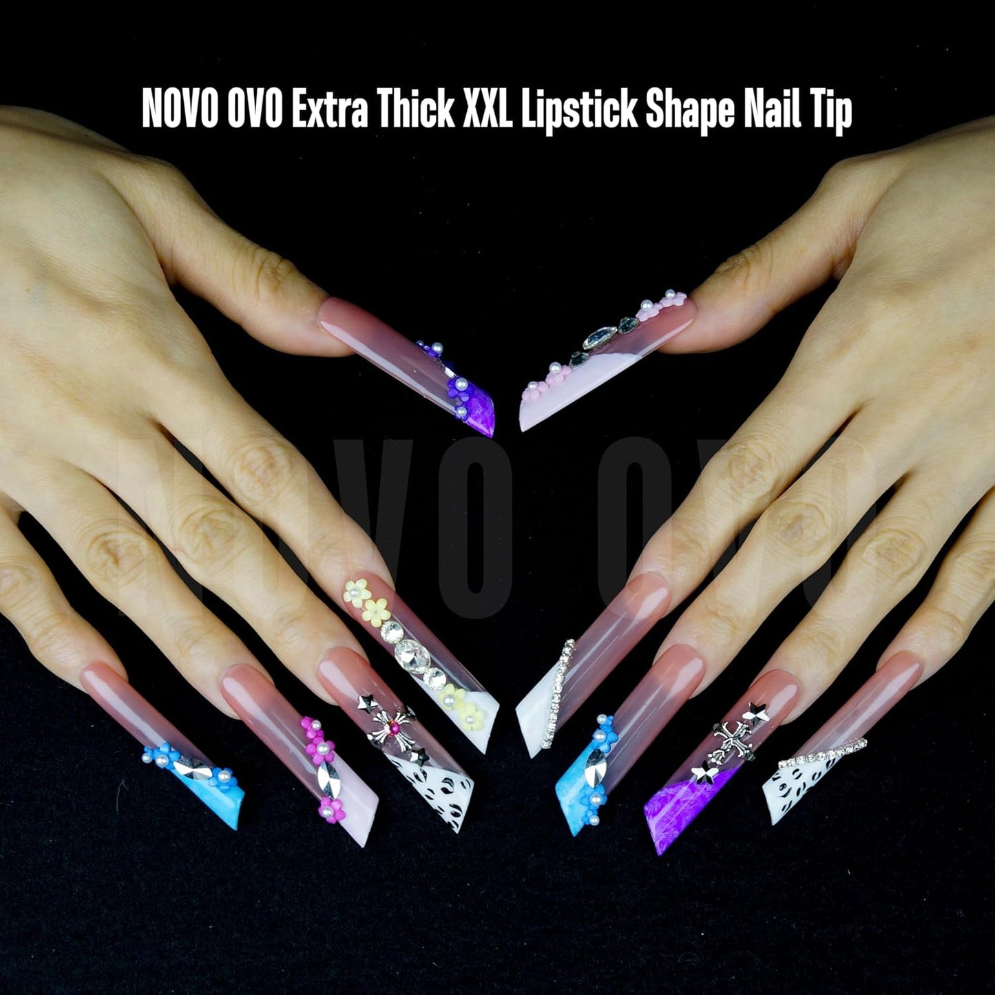 Halloween XXL Lipstick Shape Nail Tip