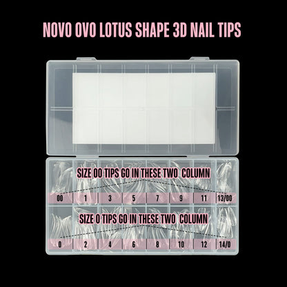 Lotus Shape 3D Nail Tips 128