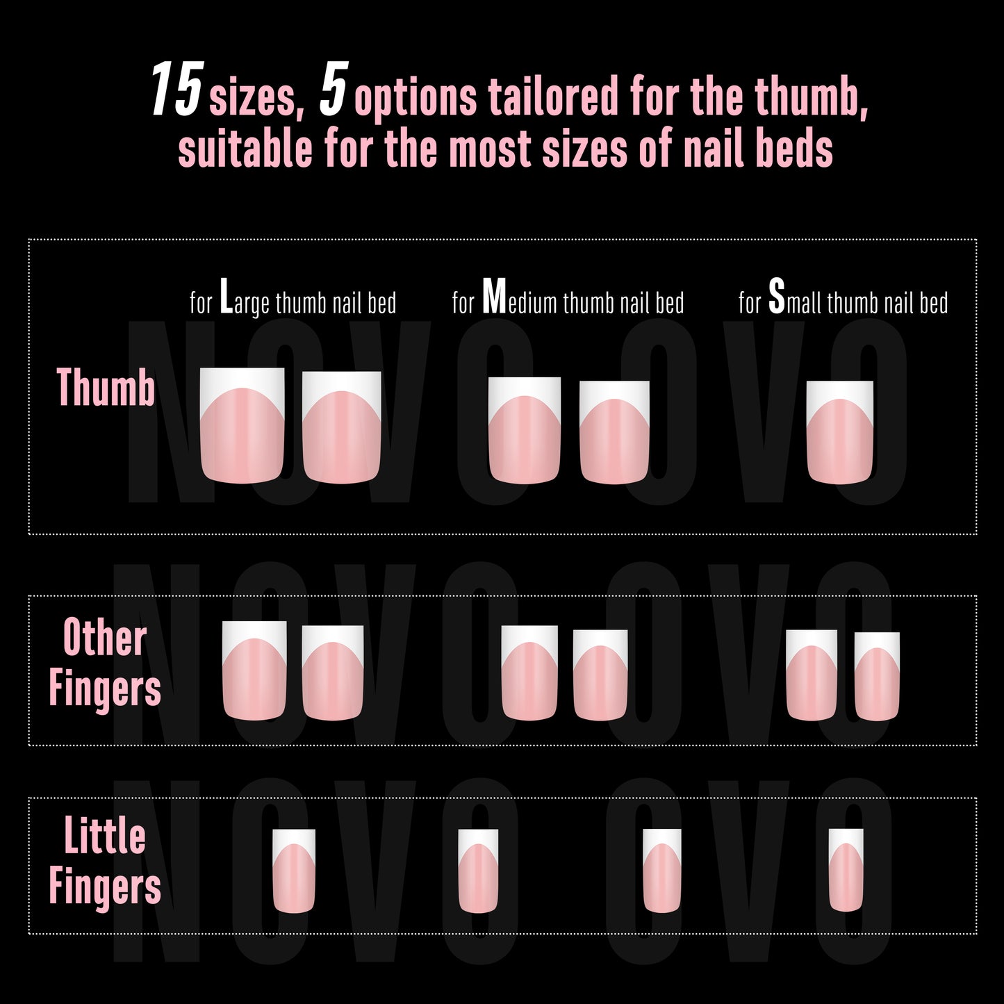 Short Sharp Square Nail Tips White French Tip Baby Pink