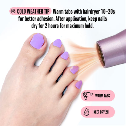 sticky tabs for toe nails 26 sizes
