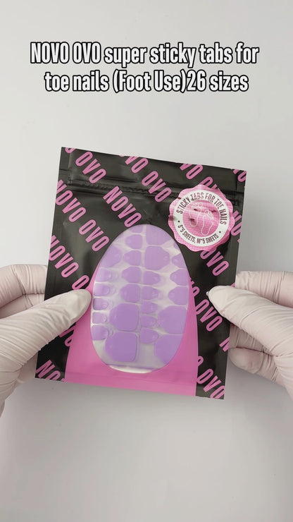 sticky tabs for toe nails 26 sizes