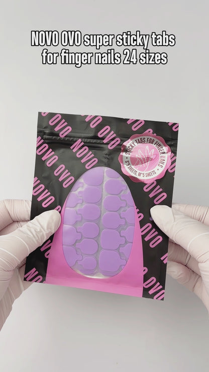 sticky tabs for finger nails 24 sizes