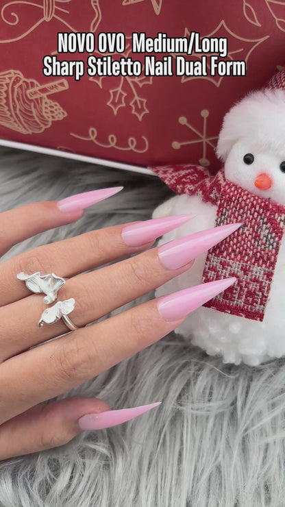 Stiletto Meidum Long Nail Dual Form for Polygel 280