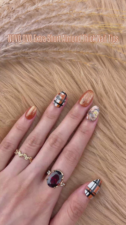 Extra Short Almond Thick Nail Tips