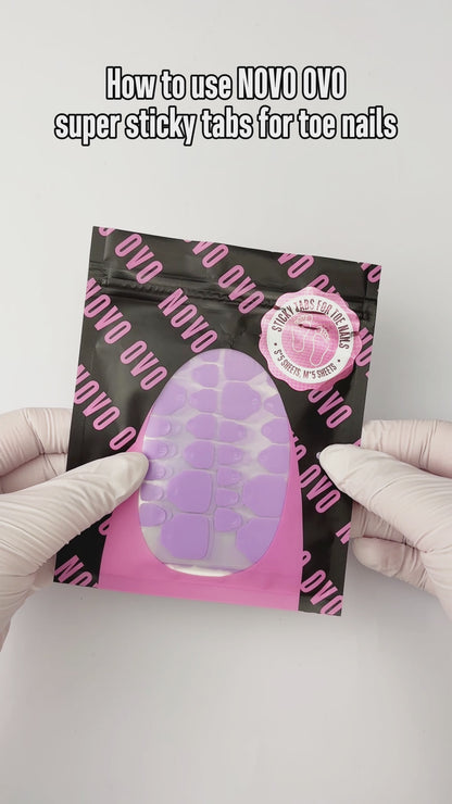 sticky tabs for toe nails 26 sizes