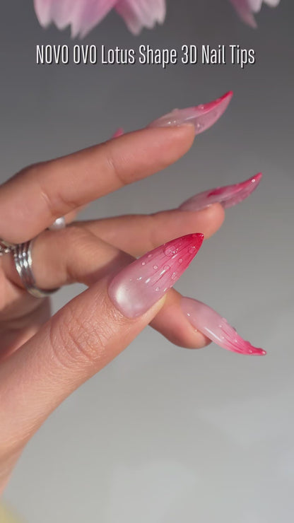 Lotus Shape 3D Nail Tips 128